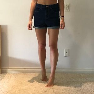 classic high waisted dark denim jeans